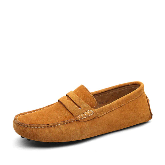 Lorenzo | Zeitloser Luxus & Komfort-Slipper | Herren Hellbraun Decorique.de