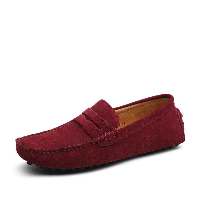 Lorenzo | Zeitloser Luxus & Komfort-Slipper | Herren Rotwein Decorique.de