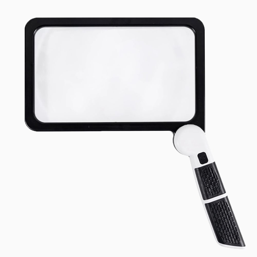 ClearMagnify | LED Lupe – Faltbares Design & Helle Beleuchtung