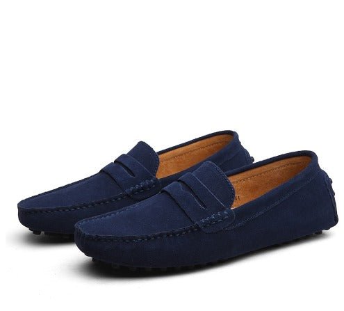 Luca | Elegante Wildleder-Loafer | Herren Dunkelblau Decorique.de