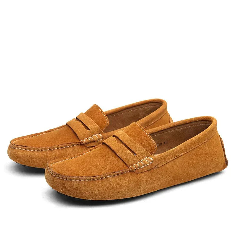 Luca | Elegante Wildleder-Loafer | Herren Hellbraun Decorique.de