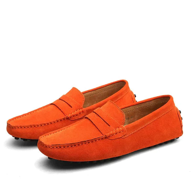Luca | Elegante Wildleder-Loafer | Herren Orange Decorique.de