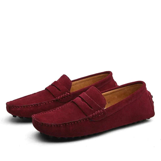 Luca | Elegante Wildleder-Loafer | Herren Rot Decorique.de