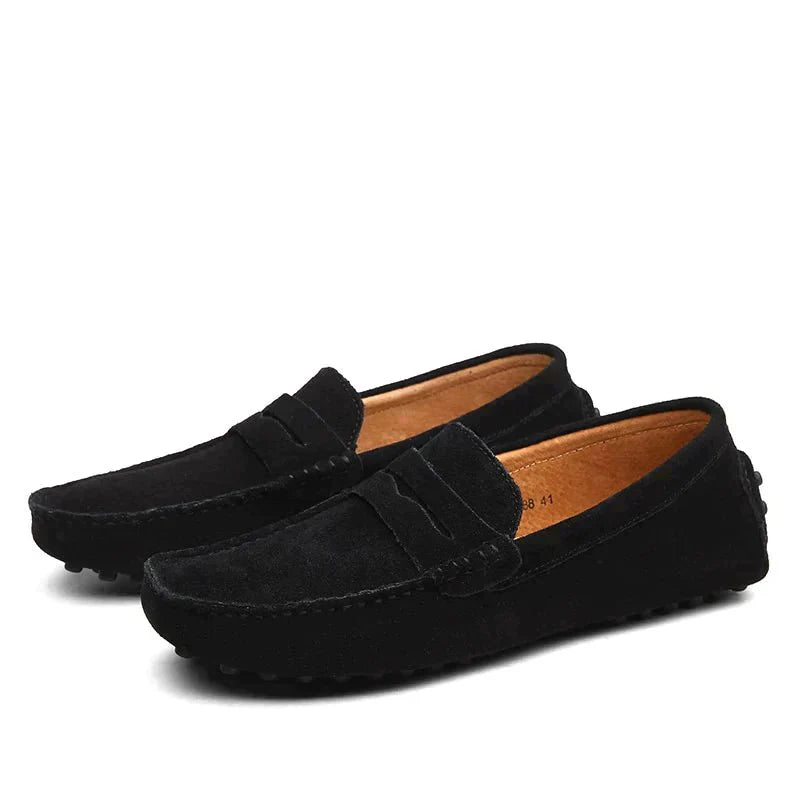 Luca | Elegante Wildleder-Loafer | Herren Schwarz Decorique.de