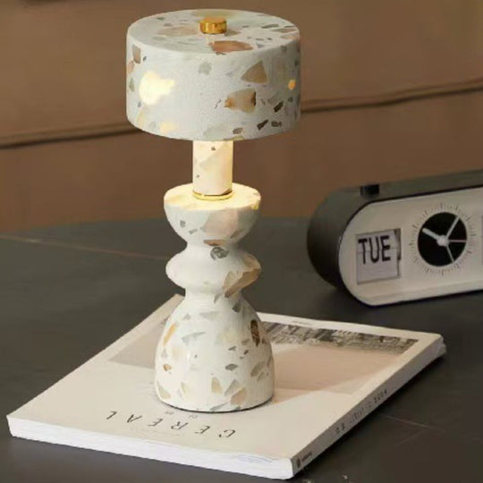 LumaMarble | Moderne Minimalistische Aluminium Marmor USB LED Tischlampe Decorique.de