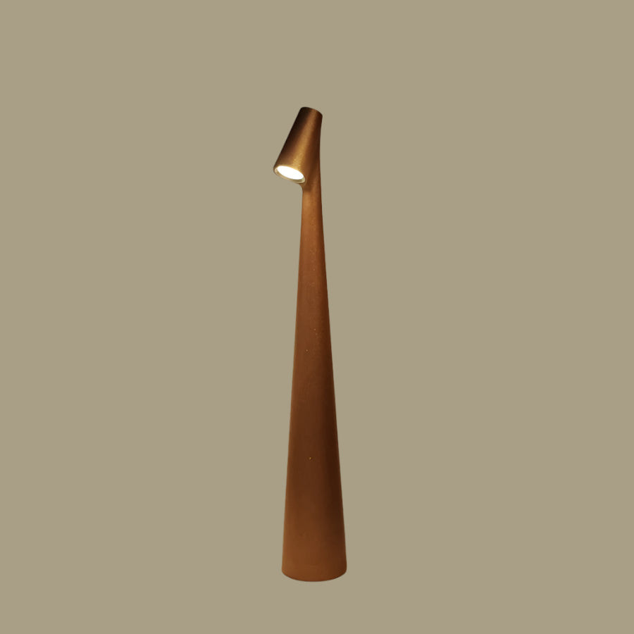 LumaOrb Elite | Umweltfreundliche Designer-Tischlampe Braun Decorique.de