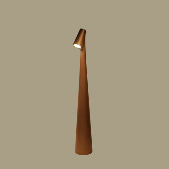 LumaOrb Elite | Umweltfreundliche Designer-Tischlampe Braun Decorique.de