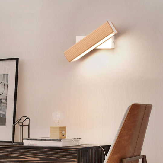 LumberLuxe | Verstellbare LED-Lampe Helles Holz Decorique.de