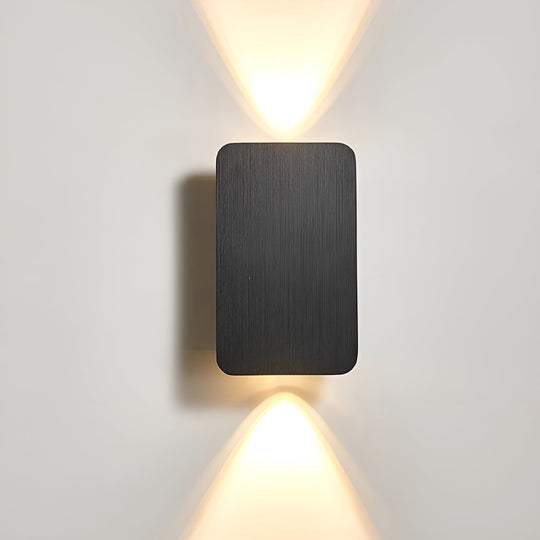 LumiBox LED-Wandleuchte | Elegante Innenlampe mit beidseitiger Lichtverteilung aus Aluminium Schwarz Decorique.de