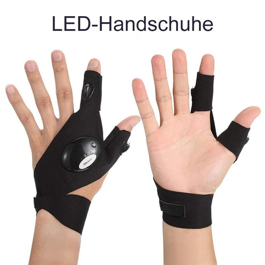 LumiGrip | Wasserdichte Handschuhe mit Beleuchtung 1 Paar (linke + rechte Hände) Decorique.de