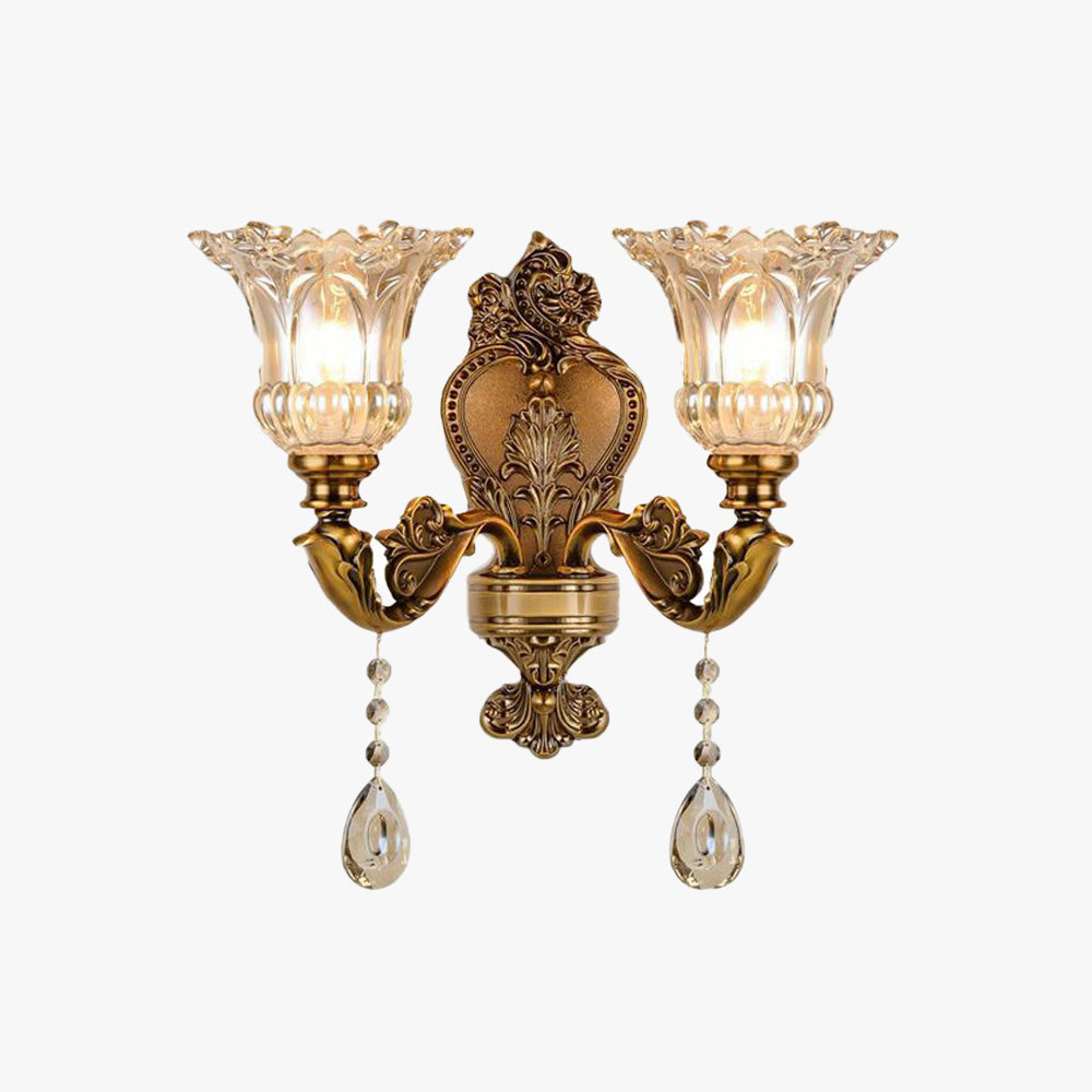 LumiHeritage | Elegante Vintage-Gold-Wandleuchte Decorique.de