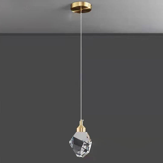 LumiJewel | Luxus Diamant Würfel Kristall Eisen LED Pendelleuchte Für Schlafzimmer Decorique.de