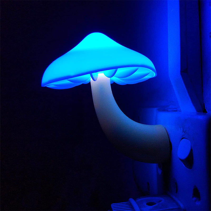 LumiShroom | Lichtgesteuertes Pilz-Nachtlicht Blau Decorique.de