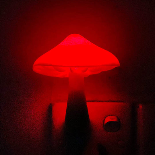 LumiShroom | Lichtgesteuertes Pilz-Nachtlicht Rot Decorique.de
