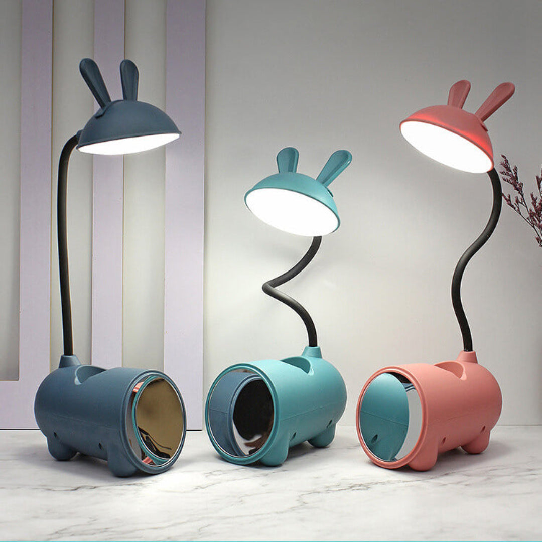LumoBun | Kreative LED Tischlampe mit Stifthalter Grün Decorique.de