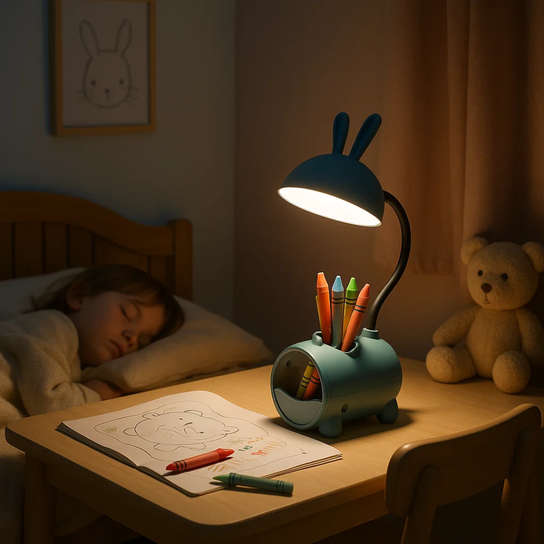 LumoBun | Kreative LED Tischlampe mit Stifthalter Decorique.de