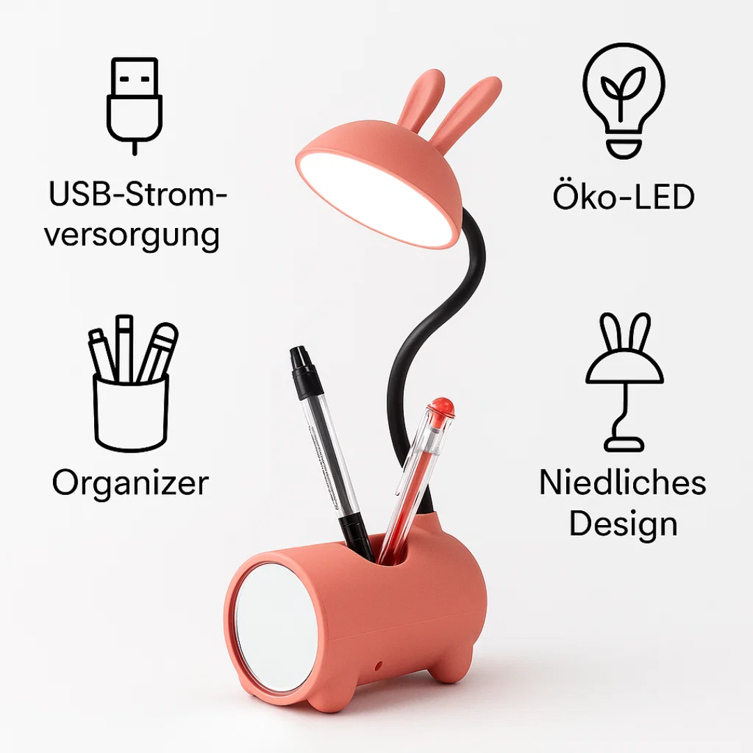 LumoBun | Kreative LED Tischlampe mit Stifthalter Decorique.de