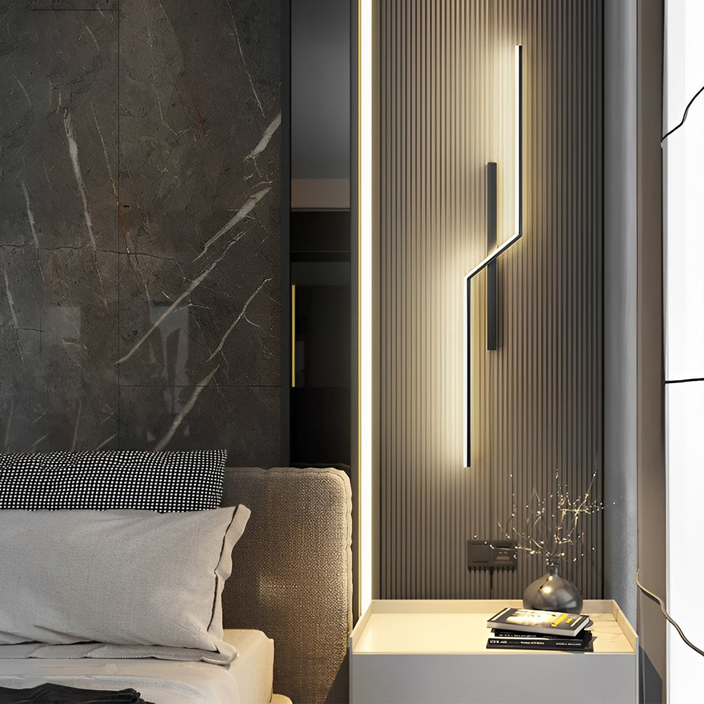 LumoStripe | Lines Kreative LED Moderne Minimalistische Wandlampe Decorique.de