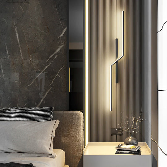 LumoStripe | Lines Kreative LED Moderne Minimalistische Wandlampe Decorique.de