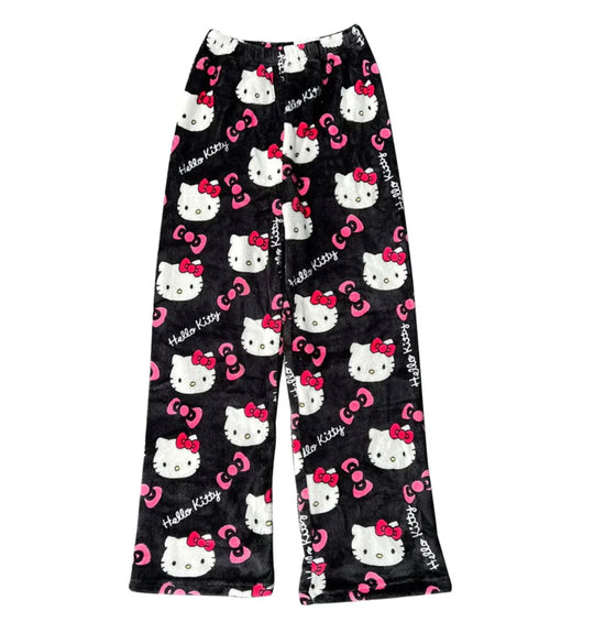 Luna | Kuschelige Hello Kitty Pyjamashorts mit Top | Damen Schwarz Decorique.de