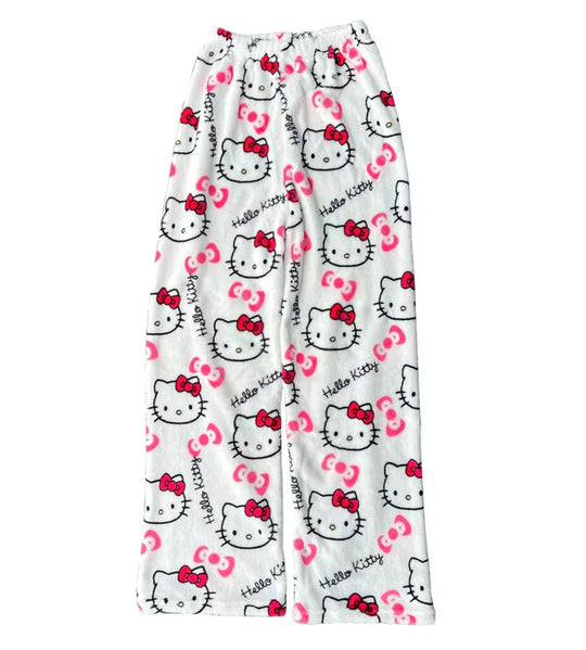 Luna | Kuschelige Hello Kitty Pyjamashorts mit Top | Damen Weiß Decorique.de