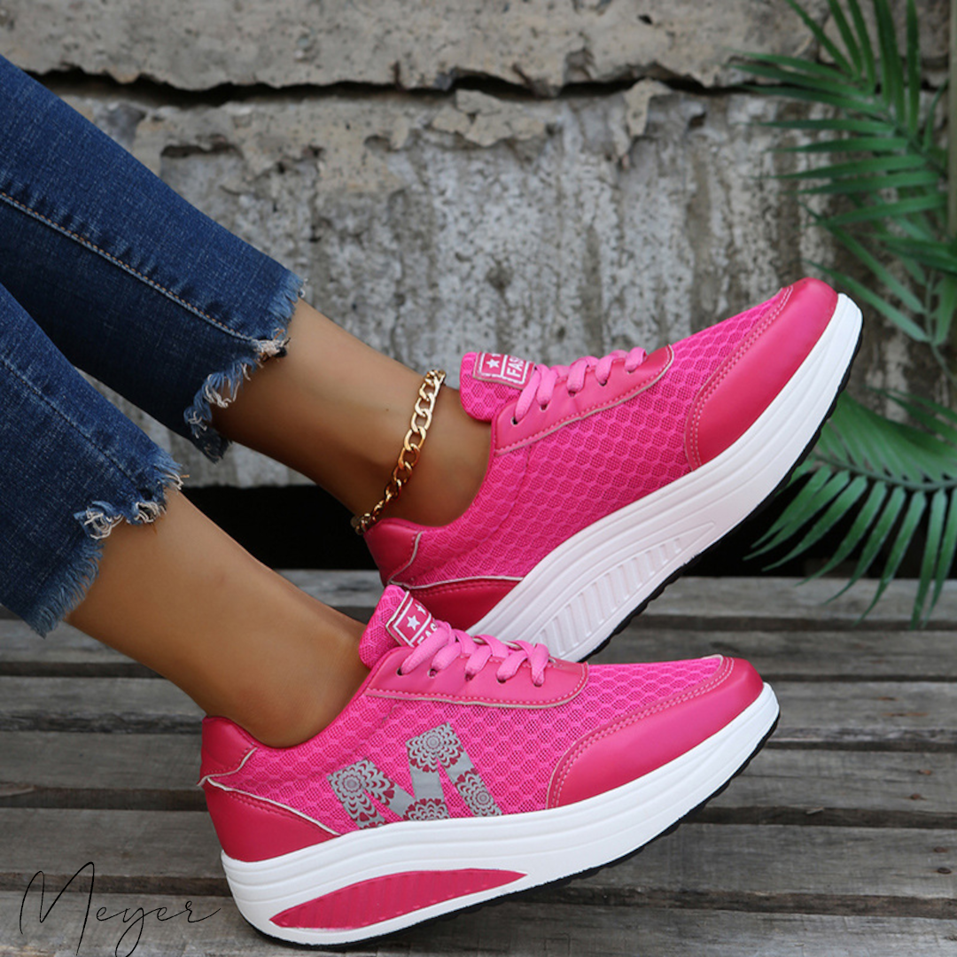 Lureya | Sportschuh Stützend mit Komfortsohle Rosa Decorique.de