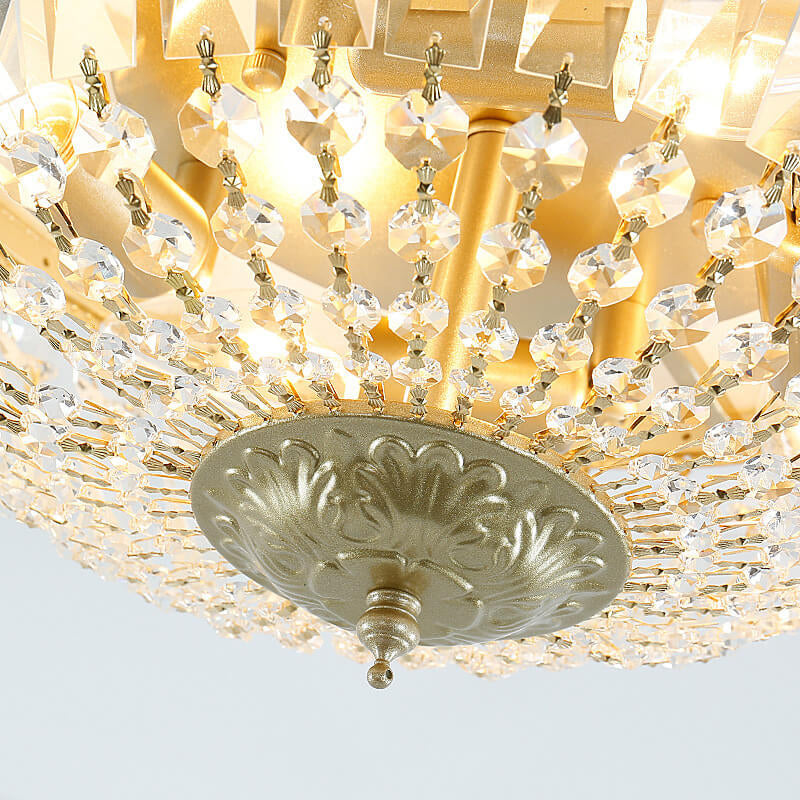 LustraLux | Glänzende Kristall-Deckenleuchte im Retro-Stil Decorique.de