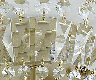 LustraLux | Glänzende Kristall-Deckenleuchte im Retro-Stil Decorique.de