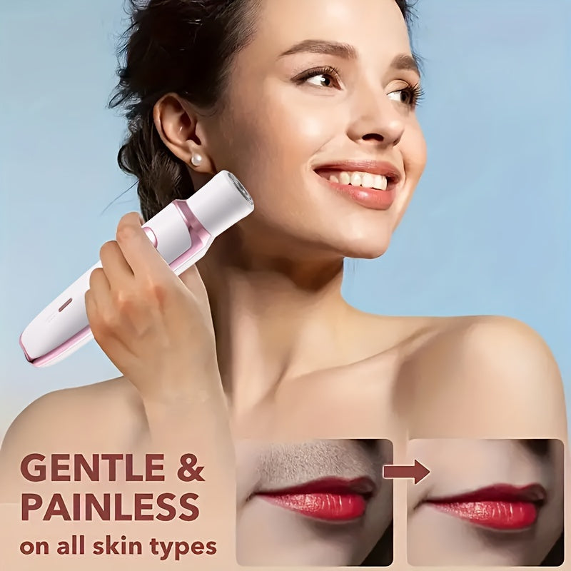 LuxeCare | Wiederaufladbarer Damenrasierer – Sanfte 4-in-1 Pflege überall Decorique.de