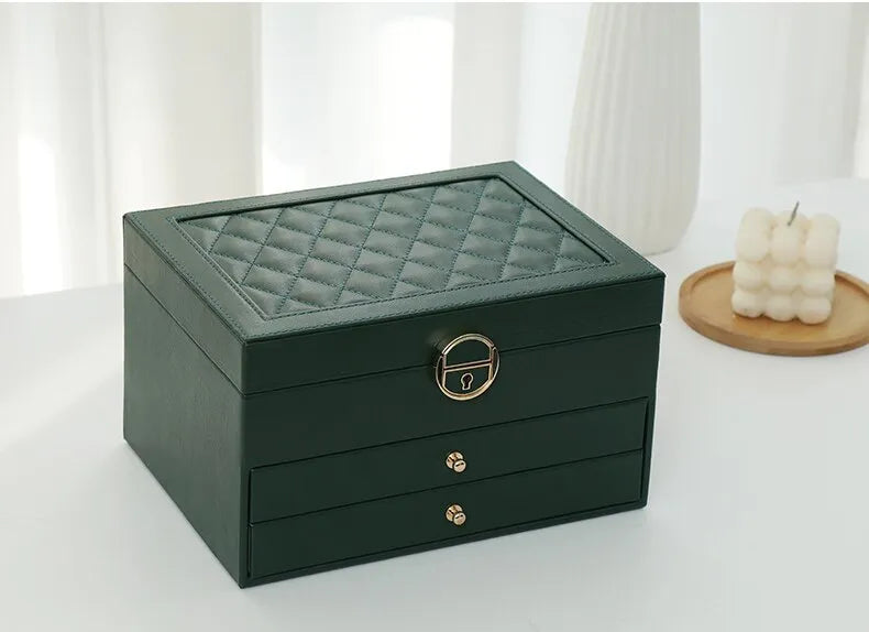 LuxeCase | Leather Jewellery Box – Multi-Layer Elegant Design Decorique.de