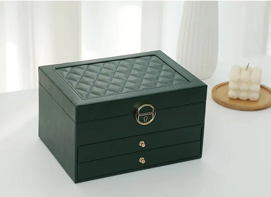 LuxeCase | Leather Jewellery Box – Multi-Layer Elegant Design Decorique.de