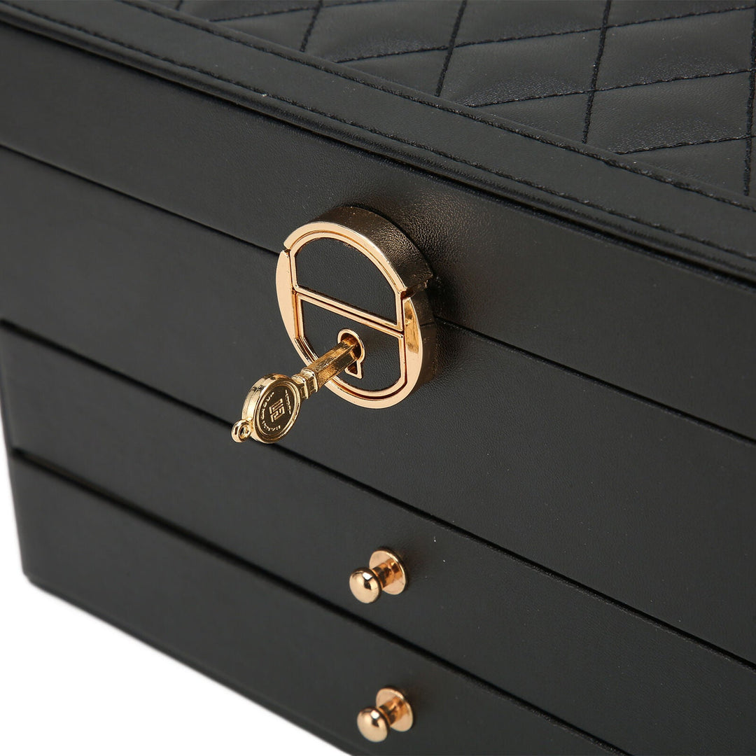 LuxeCase | Leather Jewellery Box – Multi-Layer Elegant Design Decorique.de