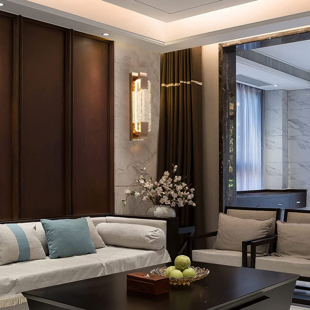 LuxeLine | Dimmbare Kristall-Wandleuchte Decorique.de