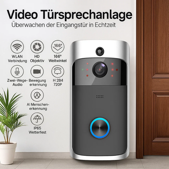 LuxGuard | Kabellose Video-Türklingel mit Akku für ultimative Sicherheit Decorique.de