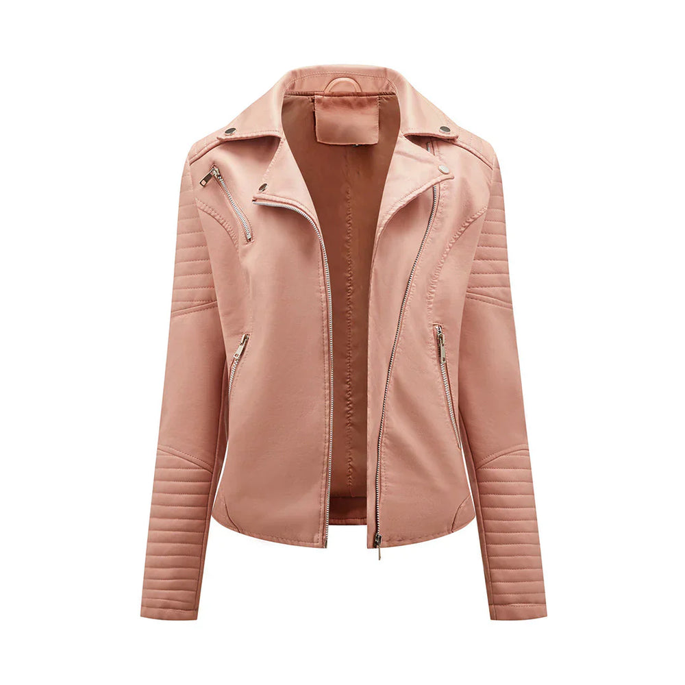 LuxJacket | Exklusive Damen-Synthetisches Leder Rosa Decorique.de
