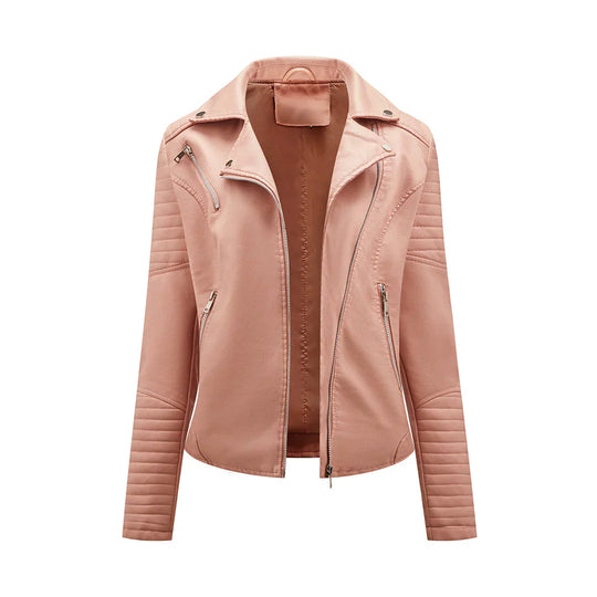 LuxJacket | Exklusive Damen-Synthetisches Leder Rosa Decorique.de