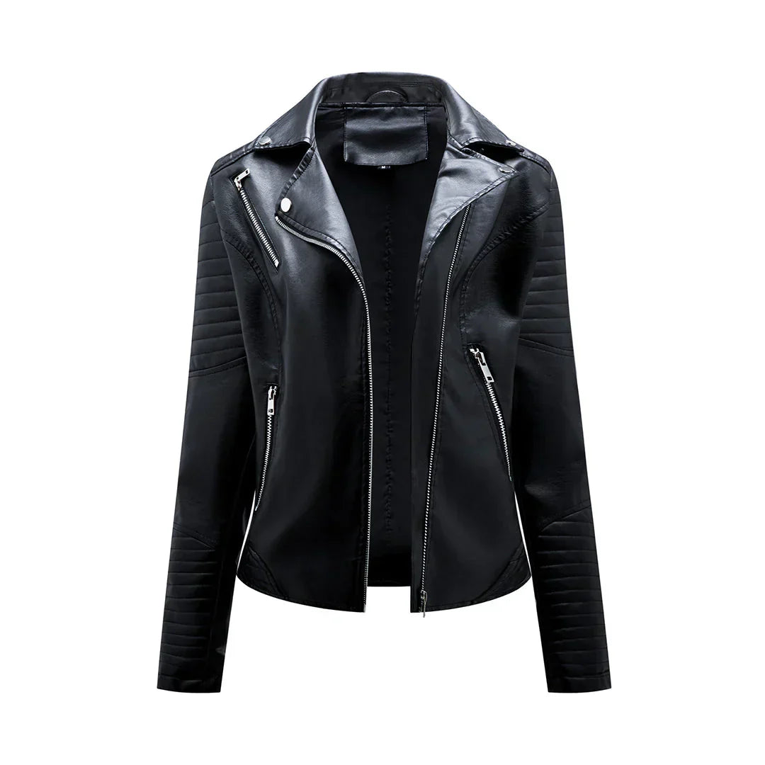 LuxJacket | Exklusive Damen-Synthetisches Leder Schwarz Decorique.de