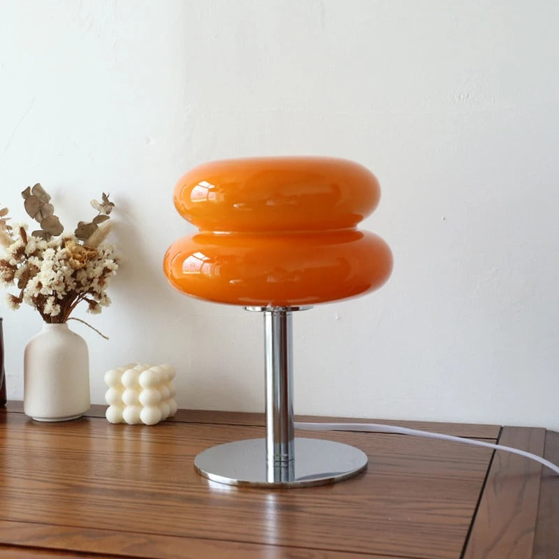 LuxLume | Funktionale und moderne Glastischlampe Orange Decorique.de