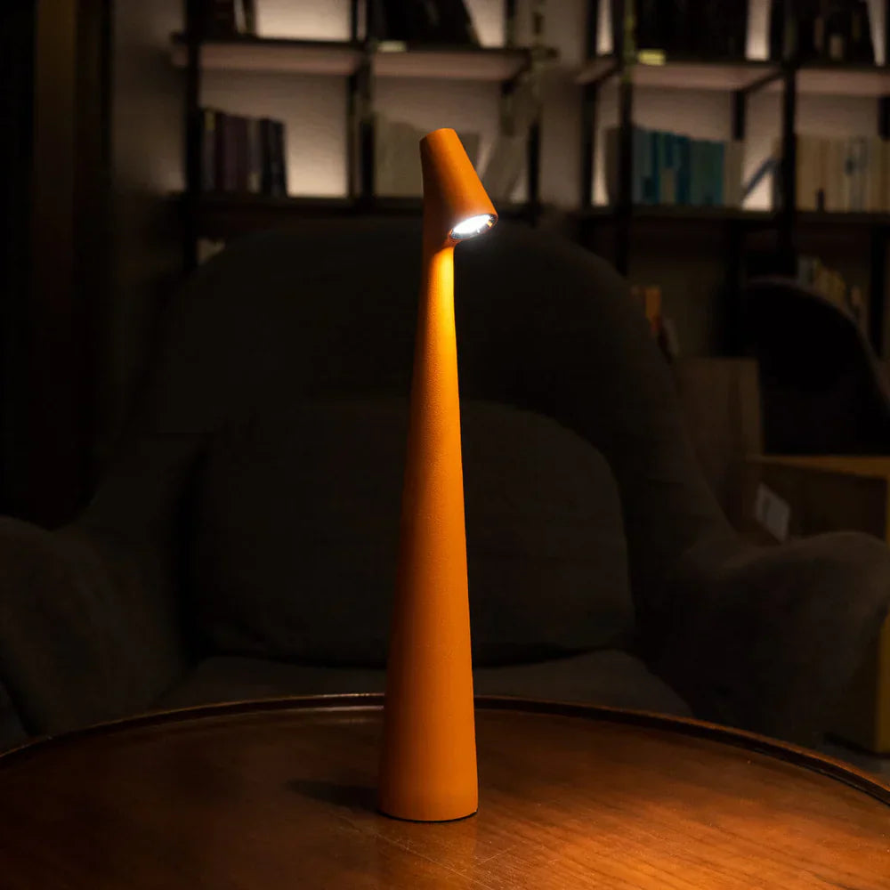 Lyslux | Kabellose LED-Tischlampe im nordischen Design Orange Decorique.de