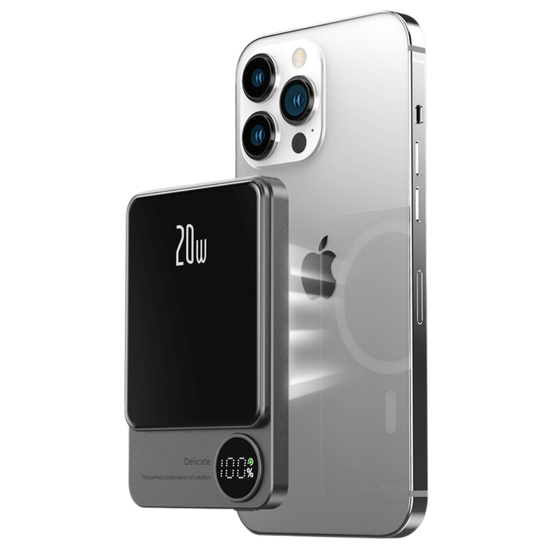 MagBoost | Kompakte Powerbank – Drahtloses & Kabelgebundenes Schnellladen Decorique.de