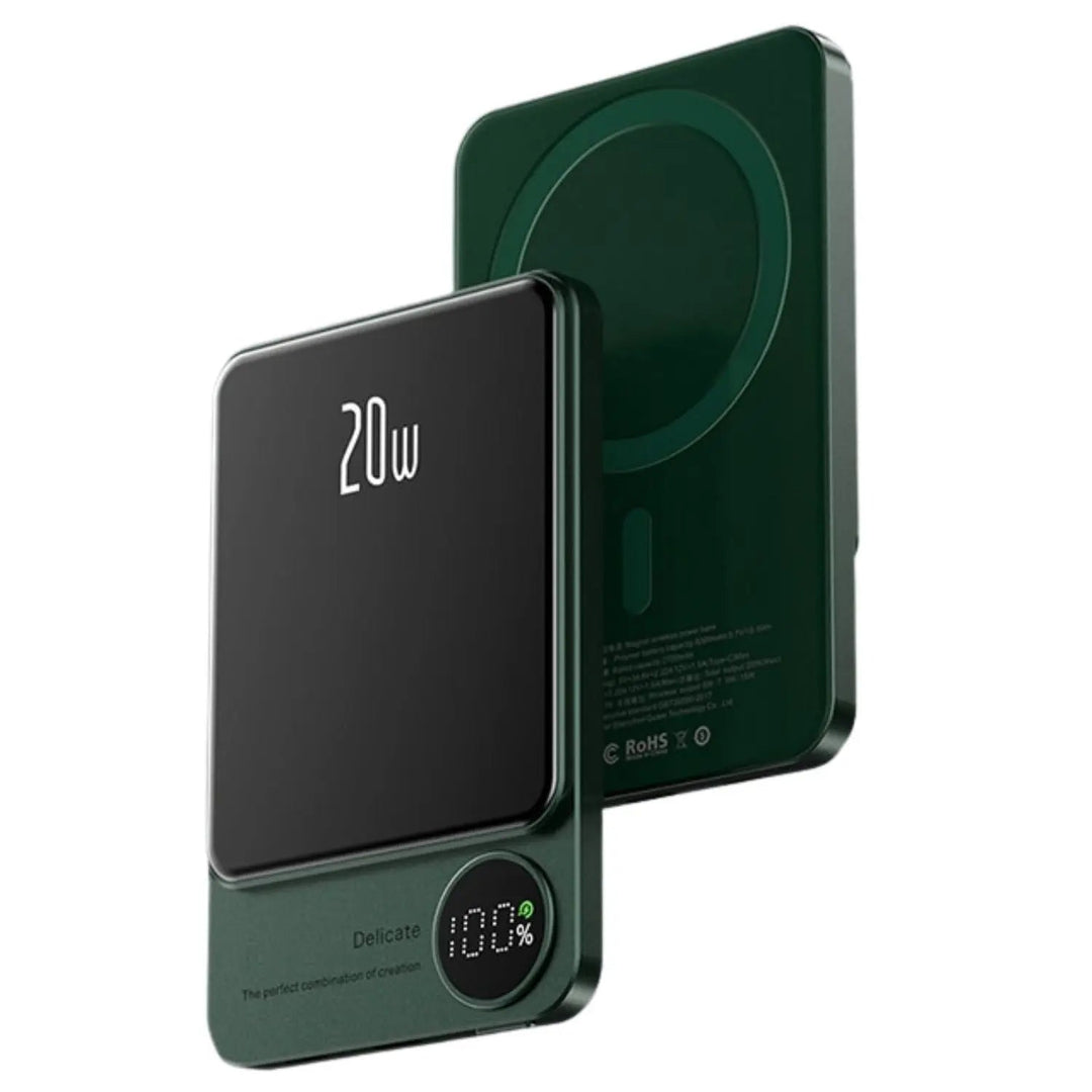 MagBoost | Kompakte Powerbank – Drahtloses & Kabelgebundenes Schnellladen Decorique.de