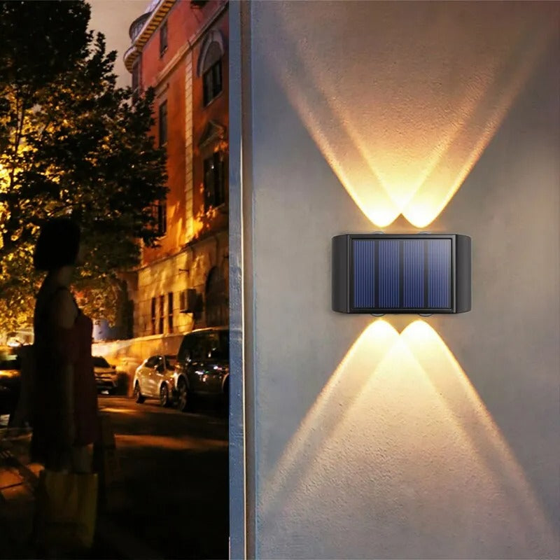 SolarFlare | Solarbetriebene Außenwandleuchte