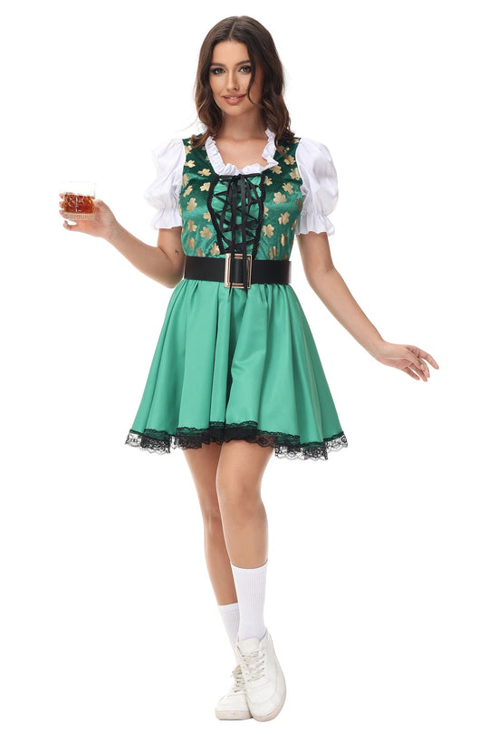 GrünGlanz | Elegantes Oktoberfest-Paar-Kostüm