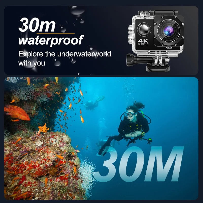 ActionView | 4K Sportkamera – Ultra HD Aufnahmen für jedes Abenteuer