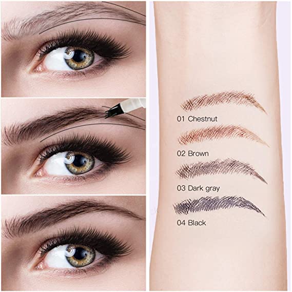 BrowsPro | Wasserdichter Augenbrauenstift mit 4-Spitzen-Applikator