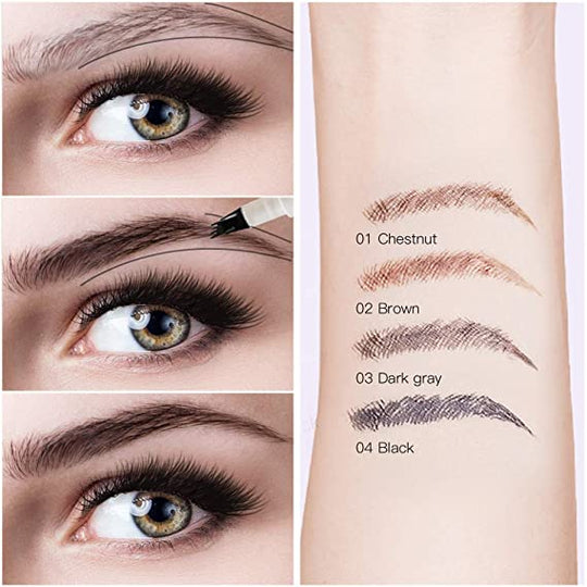 BrowsPro | Wasserdichter Augenbrauenstift mit 4-Spitzen-Applikator