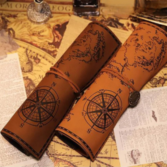 MapRoll | Vintage Leder Stiftetui Decorique.de