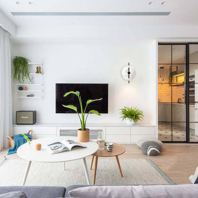 MarbleGlow | Elegante runde Wandleuchte Decorique.de