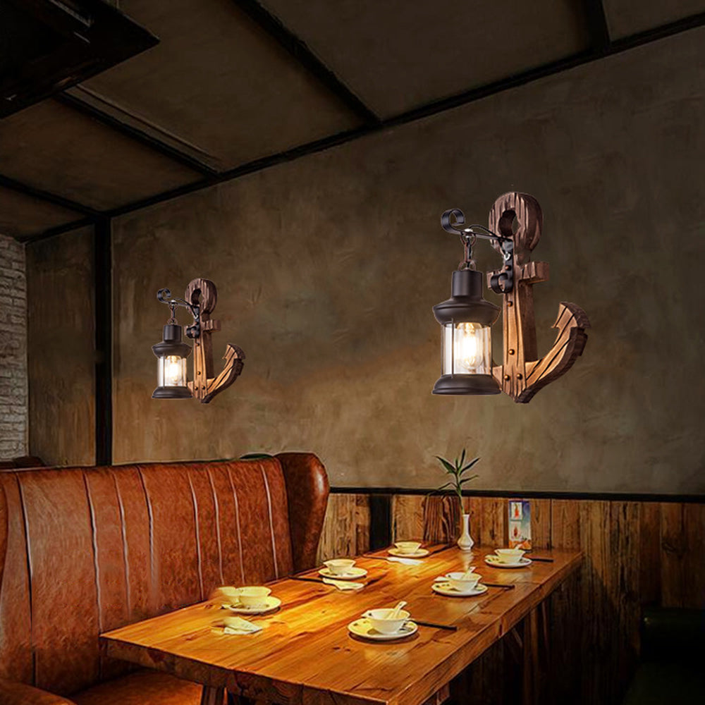 MarineGlow | Holz-Anker LED-Lampe B Decorique.de