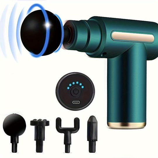 MassageGun PRO | Orthopädische Muskelmassage für tiefe Entspannung Grün Decorique.de